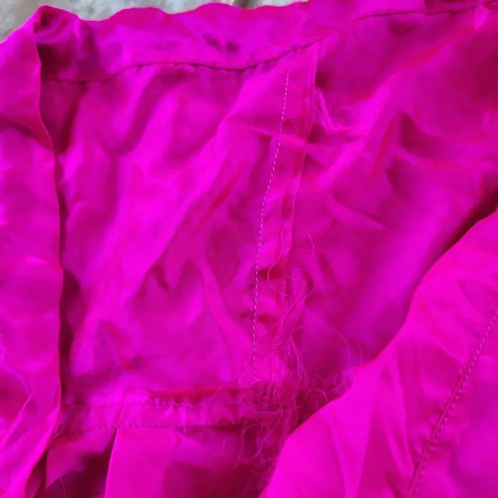 Hot Pink Bloomer Pants Circus Festival Satin One Size Largeish